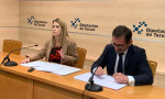 Yolanda Sevilla y Carlos Boné en la rueda de prensa previa al pleno