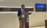 Fernando Ledesma en su primera rueda de prensa como portavoz del Partido Popular de la XI Legislatura
