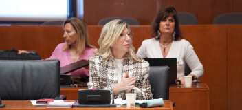 La portavoz de Hacienda del PP en las Cortes de Aragón, Blanca Puyuelo
