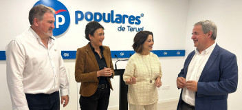 Cruzado Marín, Buj y Fuertes, en la sede del Partido Popular dse Teruel