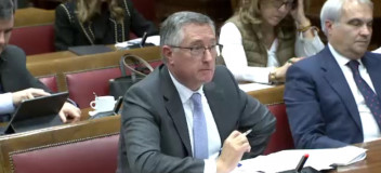 Manuel Blasco, durante su intervención en el Senado