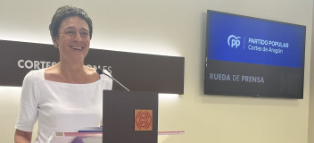 La portavoz adjunta del PP en las Cortes de Aragón, Ana Marín