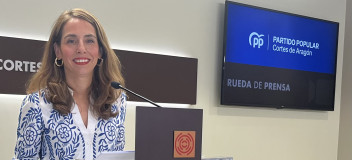 María Navarro, portavoz adjunta del PP en las Cortes de Aragón