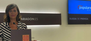 Marián Orós en rueda de prensa