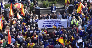 Lectura del manifiesto en Huesca