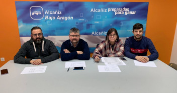 Imagen de archivo de los representantes del Partido Popular en la Comarca del Bajo Aragón