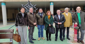 El Partido Popular de Teruel ha comparecido ante los medios de comunicación en la puerta del Hospital de Alcañiz