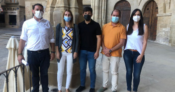 Imagen de los concejales del Grupo Popular en el Ayuntamiento de Alcañiz