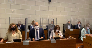 Imagen del Grupo Provincial del Partido Popular en el pleno ordinario del mes de julio