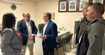 Juste y Quílez han visitado este jueves la asociación ubicada en Andorra