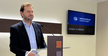Fernando Ledesma, el portavoz del Grupo Parlamentario Popular en las Cortes de Aragón