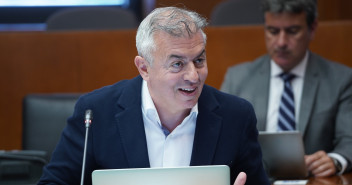 Javier Campoy, en la comisión
