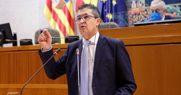 Romero, durante su intervención en el pleno