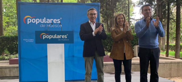 Acto de campaña en Huesca