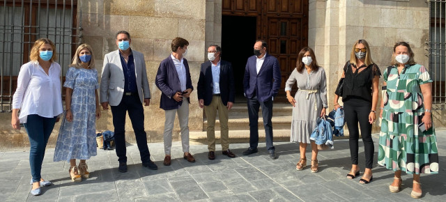 Beamonte, durante la visita a Tarazona