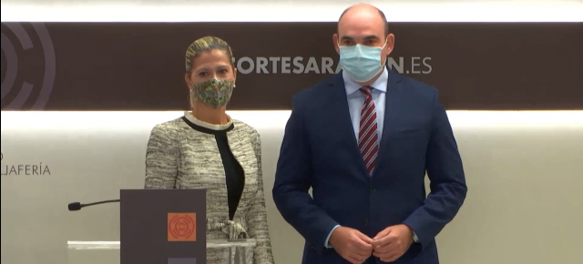 Vaquero y Gracia, durante la rueda de prensa