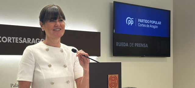 La portavoz popular de Educación, Elena Allué