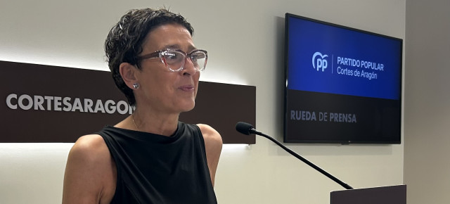 La portavoz del PP en las Cortes de Aragón, Ana Marín