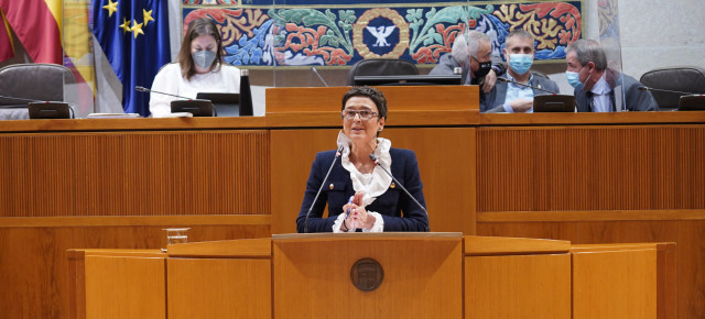 Ana Marín, en el pleno de las Cortes