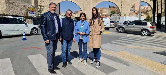 La alcaldesa de Teruel ha presentado este jueves su nueva propuesta: un nuevo aparcamiento 