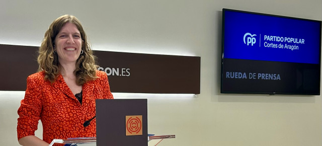 Silvia Casas, portavoz de Educación del PP en las Cortes de Aragón