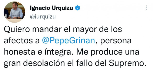 Tweet publicado por Ignacio Urquizu