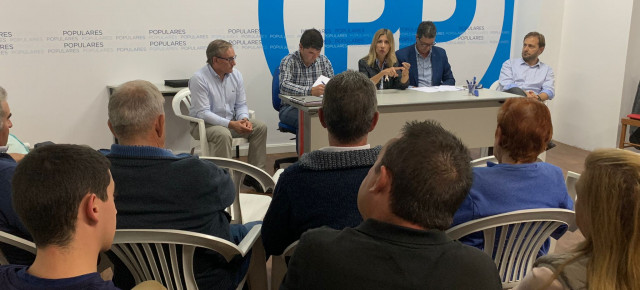 Juste, Navarro, Vaquero, Romero y Ledesma durante el acto celebrado en Calamocha