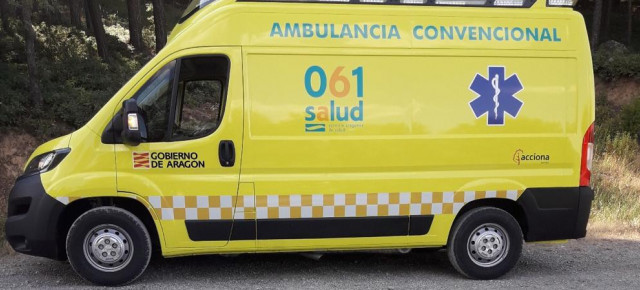 Imagen de la ambulancia de la Sierra de Albarracín