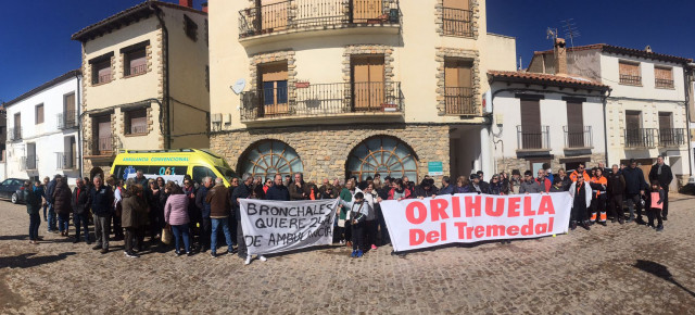 Orihuela del Tremedal se ha manifestado en contra de la organización del transporte sanitario urgente por parte del Gobierno de Aragón
