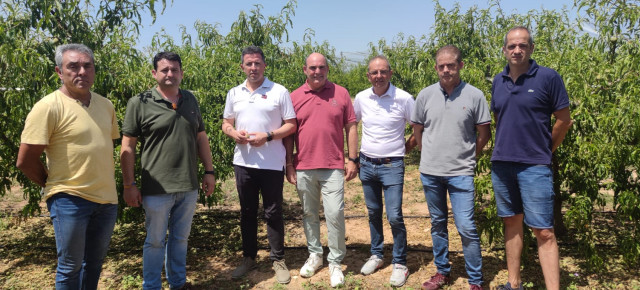 Herrero, Gracia Suso y Estevan han visitado las afecciones que se han producido en el término municipal de Alcañíz