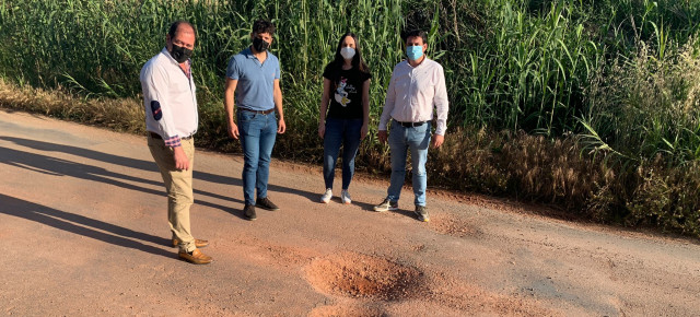 Tal y como recalcan los 'populares', el estado de los caminos demanda una actuación urgente