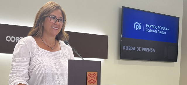 Susana Gaspar, portavoz de Sanidad del PP en las Cortes de Aragón