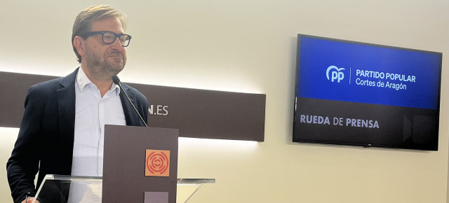 El portavoz del PP en las Cortes de Aragón, Fernando Ledesma