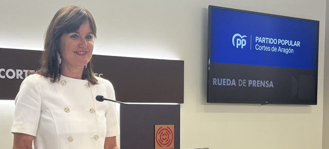 Elena Allué, portavoz de Educación del PP en las Cortes de Aragón