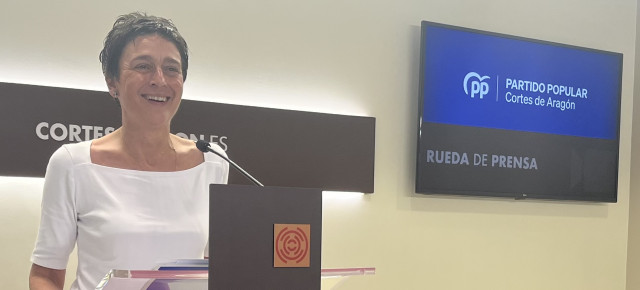 La portavoz adjunta del PP en las Cortes de Aragón, Ana Marín