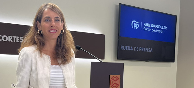 María Navarro, portavoz adjunta del PP en las Cortes de Aragón