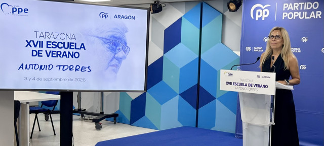 La secretaria general del PP-Aragón, Ana Alós