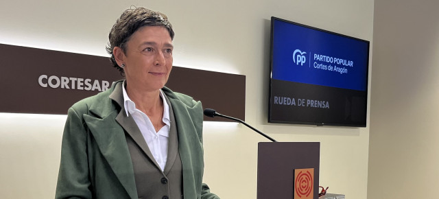 La portavoz adjunta del PP en las Cortes de Aragón, Ana Marín