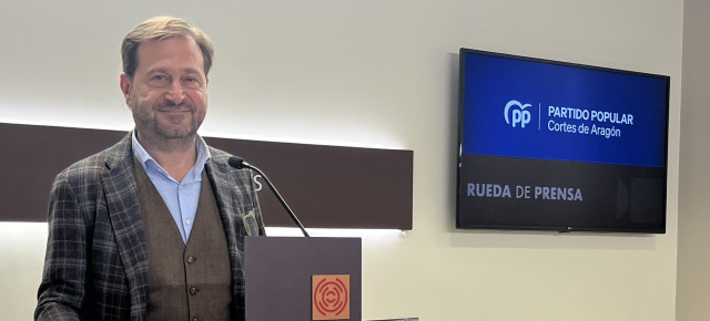Fernando Ledesma, portavoz del Grupo Parlamentario Popular en las Cortes de Aragón