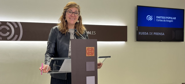 La portavoz de Educación en las Cortes de Aragón, Susana Gaspar