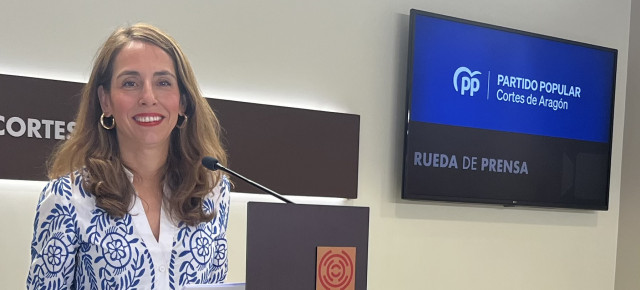 María Navarro, portavoz adjunta del PP en las Cortes de Aragón