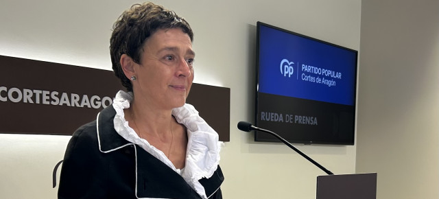 La portavoz del PP en las Cortes de Aragón, Ana Marín