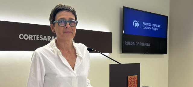 La portavoz del Partido Popular en las Cortes de Aragón, Ana Marín