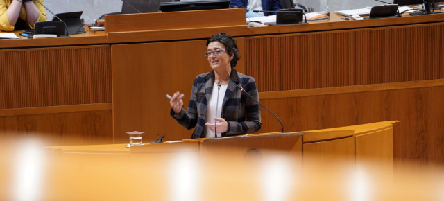 Ana Marín en el pleno de las Cortes