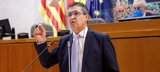 Romero, durante su intervención en el pleno