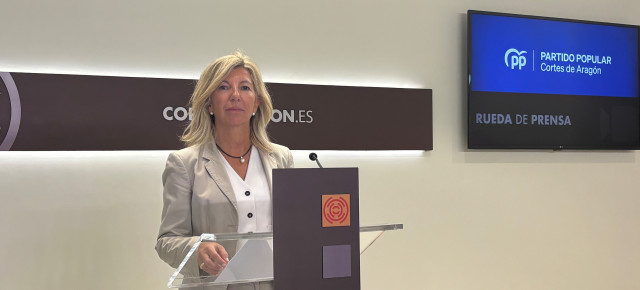 Blanca Puyuelo, portavoz de Hacienda del PP en las Cortes de Aragón