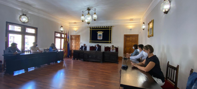 Reunión con el alcalde de Tarazona y el grupo municipal popular