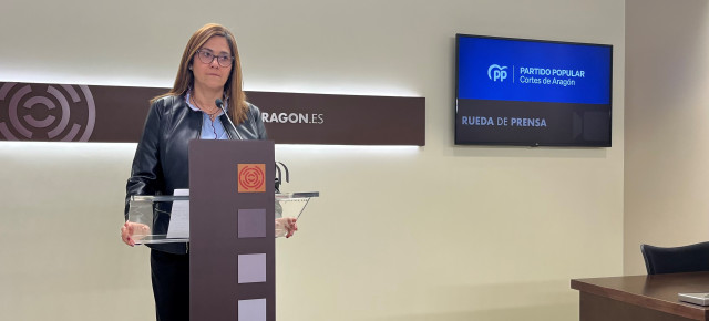 La portavoz de Educación del Partido Popular en las Cortes de Aragón, Susana Gaspar