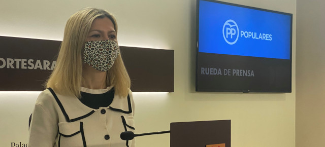 Mar Vaquero durante la rueda de prensa