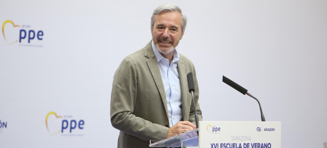 El presidente de Aragón y del PP aragonés, Jorge Azcón